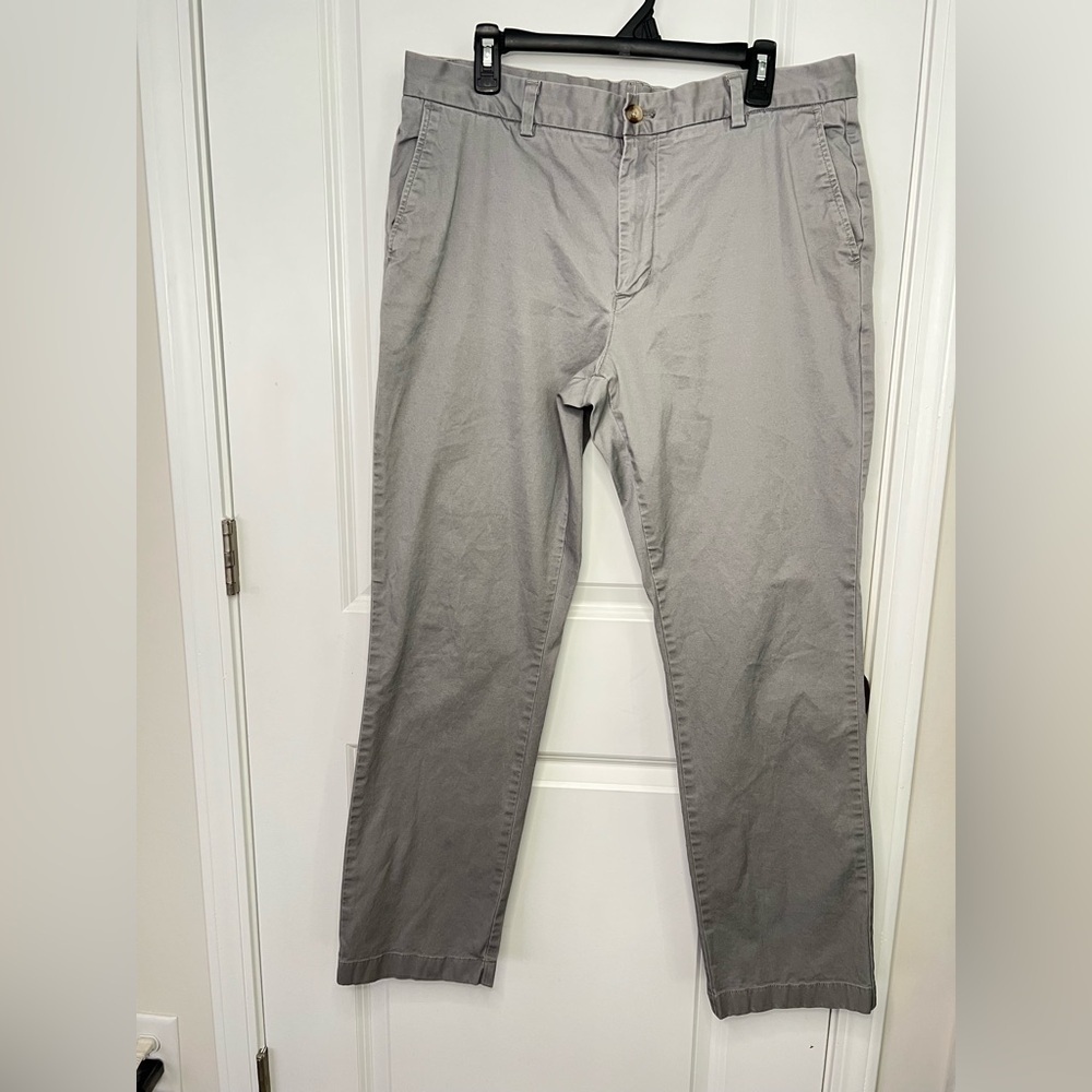 Vineyard Vines Breaker Pant Mens 36x32(36x31) Gray Chino Pants Casual